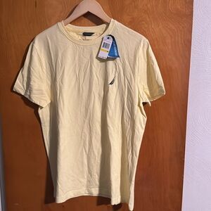 Nautica Tshirt Mens Medium Yellow Performance